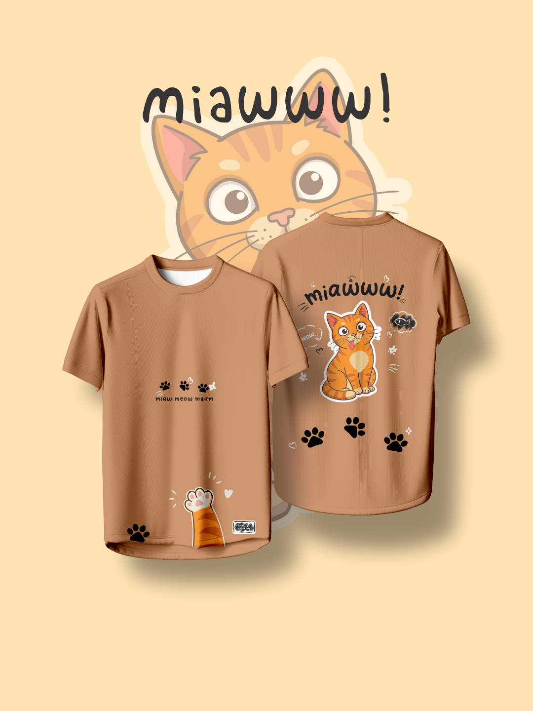 Lotel.id LOTEL Jersey Kucing-Cat Series Short Sleeve